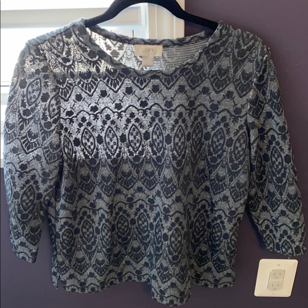 Loft grey top